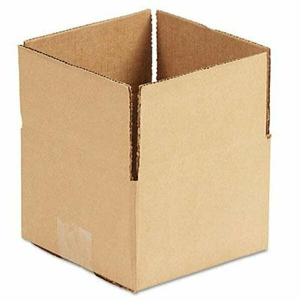 Coolcrafts BX6 Fixed-Depth Corrugated Shipping Boxes - Brown - 6in. x 6in. x 4in. CO3243765